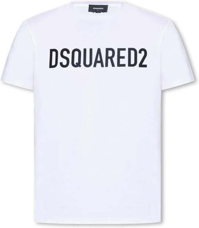 Dsquared2 T-shirt met logo Wit Heren
