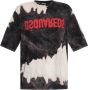 Dsquared2 Trendy Tie Dye T-Shirt Black Heren - Thumbnail 3
