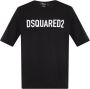 Dsquared2 Zwarte losse pasvorm T-shirt met print Black Heren - Thumbnail 1