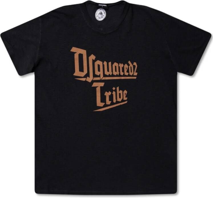 Dsquared2 T-shirt met vervaagd effect Zwart Heren