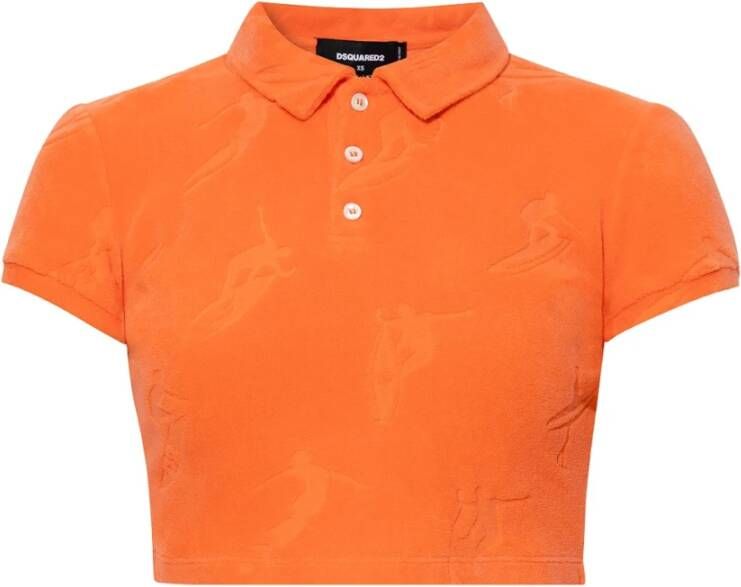 Dsquared2 T-shirt Oranje Dames