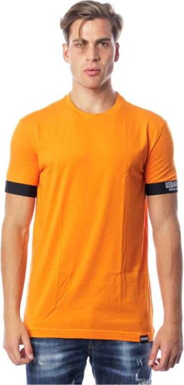 Dsquared2 T-shirt Oranje Heren
