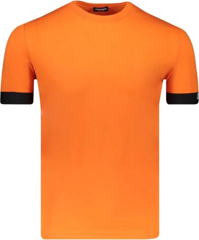 Dsquared2 t-shirt Oranje Heren