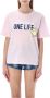 Dsquared2 One Life One Planet Smiley T-Shirt Pink Dames - Thumbnail 1