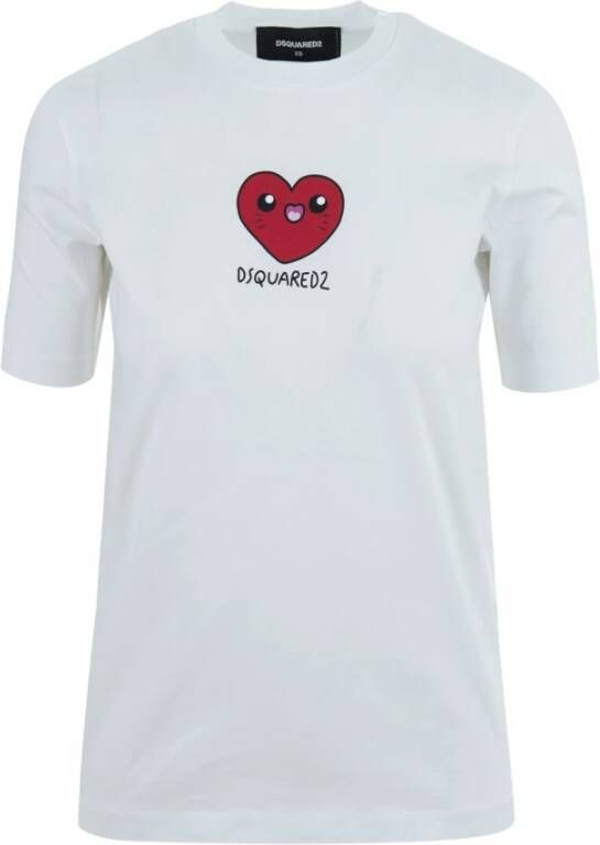 Dsquared2 T-shirt Wit Dames