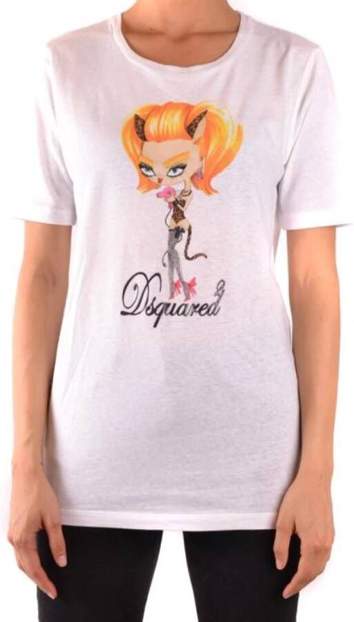 Dsquared2 T-shirt Wit Dames