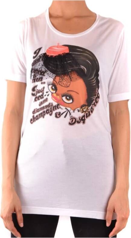 Dsquared2 T-shirt met korte mouwen White Dames