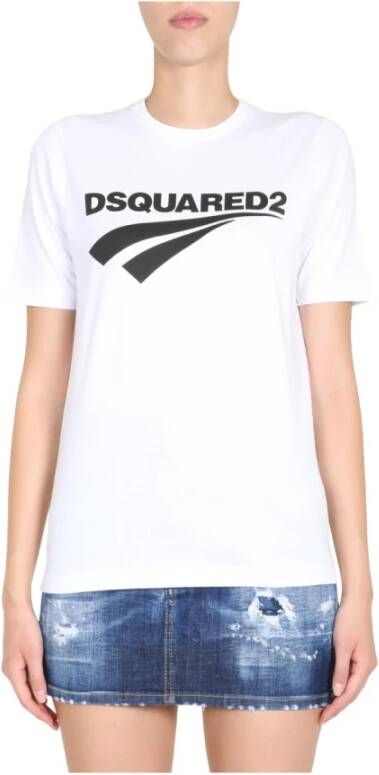 Dsquared2 T-Shirt Wit Dames