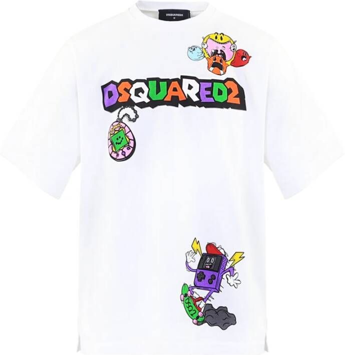 Dsquared2 Witte T-shirts en Polos van Wit Heren