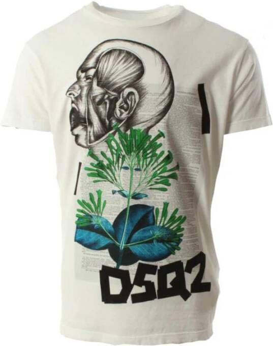Dsquared2 T-shirt Wit Heren