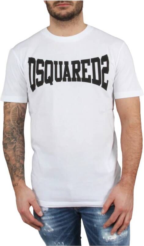 Dsquared2 Short Sleeve Shirts Wit Heren