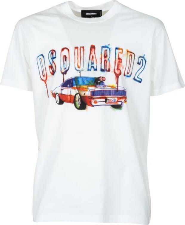 Dsquared2 t-shirt Wit Heren