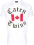 Dsquared2 Logo Print Wit T-Shirt voor Heren White Heren - Thumbnail 1