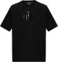 Dsquared2 Heren Slip-On T-Shirt Ibra Print Black Heren - Thumbnail 1