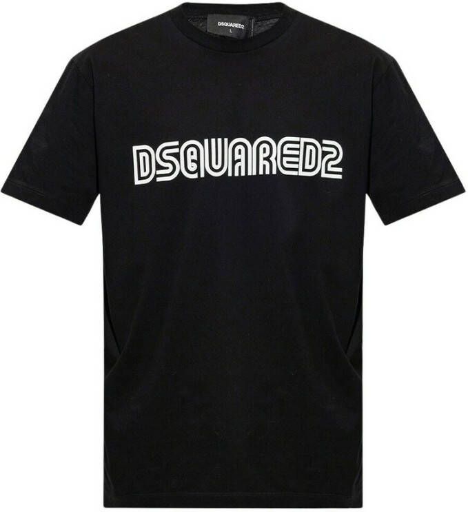 Dsquared2 T-shirt with logo Zwart Heren