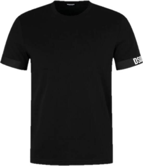 Dsquared2 T-shirt With Logo Zwart Heren