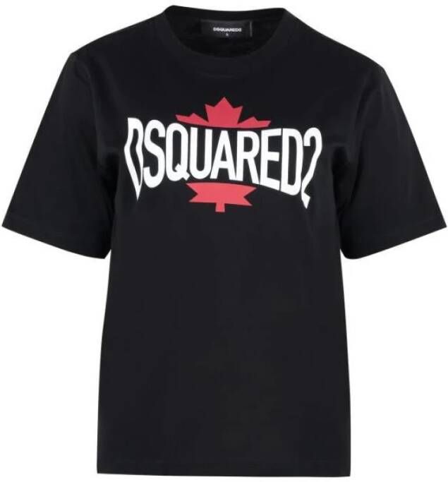 Dsquared2 T-shirt Zwart Dames