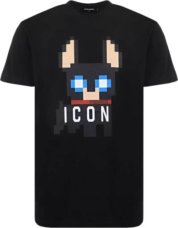 Dsquared2 Collectie Heren Tops van Katoen Black Heren
