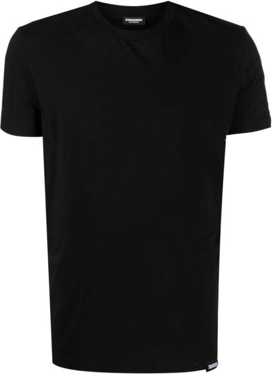 Dsquared2 T-shirts and Polos Black Zwart Heren