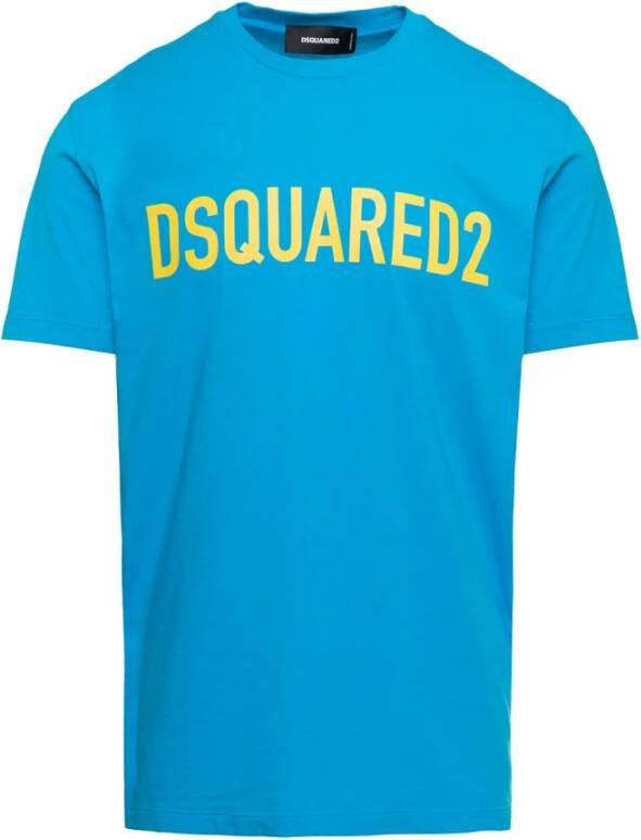 Dsquared2 T-shirts and Polos Blauw Heren