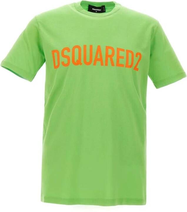 Dsquared2 Klassieke Katoenen T-shirt Green Heren