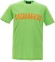 Dsquared2 Klassieke Katoenen T-shirt Green Heren - Thumbnail 1