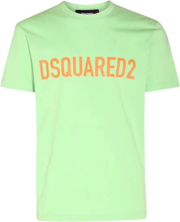Dsquared2 T-shirts and Polos Green Groen Heren