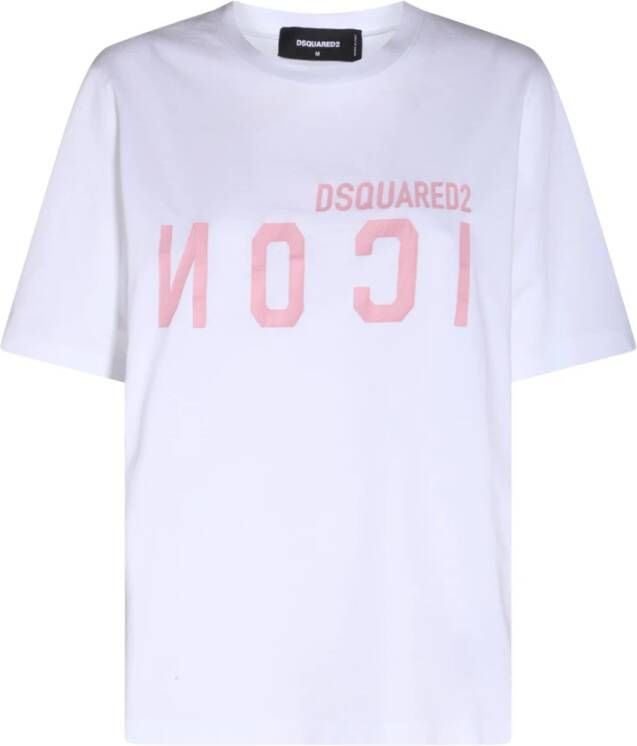 Dsquared2 T-shirts and Polos White Wit Dames