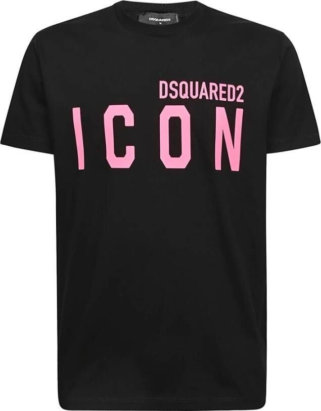 Dsquared2 Iconische Gelamineerde Cool Tee voor Heren Zwart Heren
