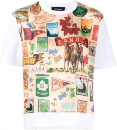 Dsquared2 T-Shirts Beige Dames