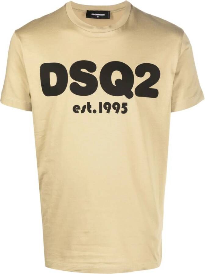 Dsquared2 T-Shirts Beige Heren