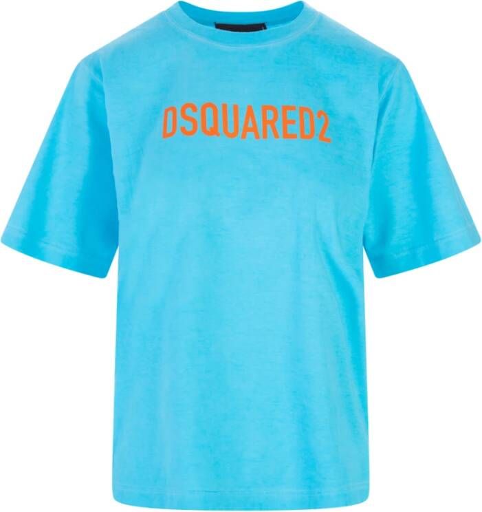 Dsquared2 T-shirts Blauw Dames