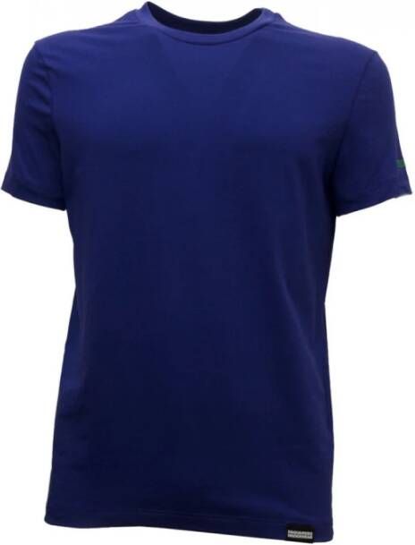 Dsquared2 Katoen Elastaan Ondergoed T-shirt Blue Heren