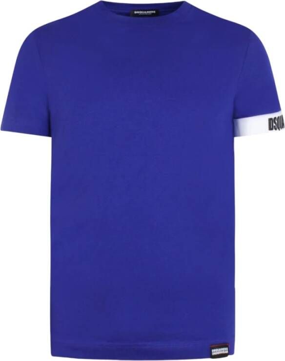 Dsquared2 T-Shirts Blauw Heren