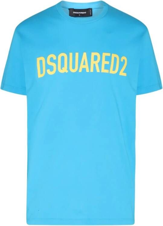 Dsquared2 Stijlvolle T-shirts voor Mannen en Vrouwen Blue Heren