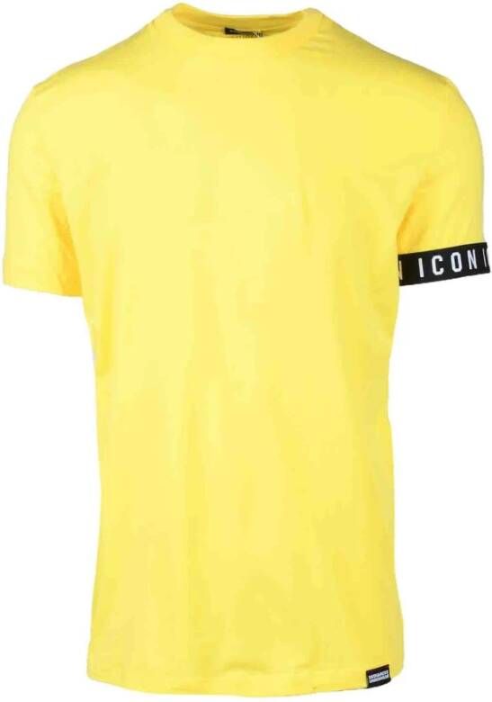 Dsquared2 T-Shirts Yellow Heren