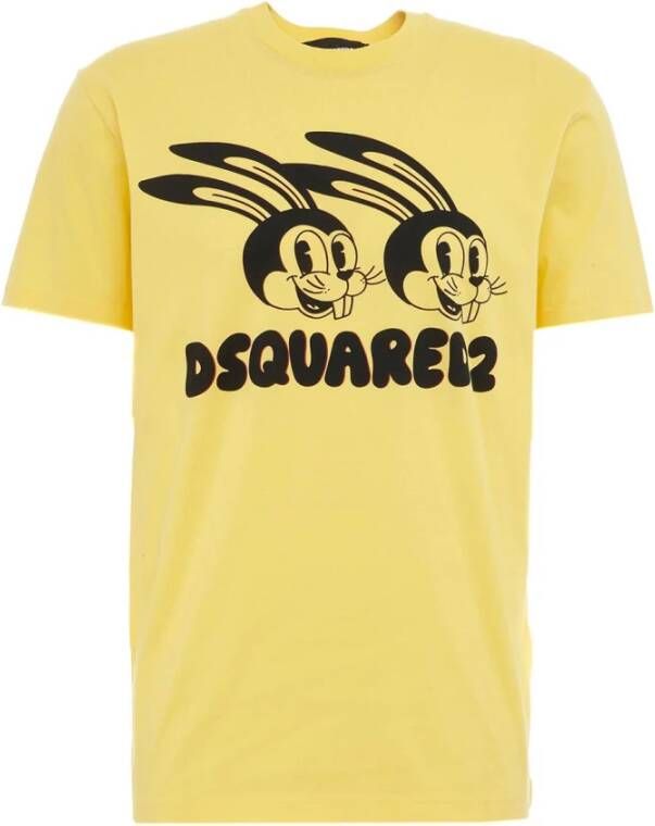 Dsquared2 T-Shirts Geel