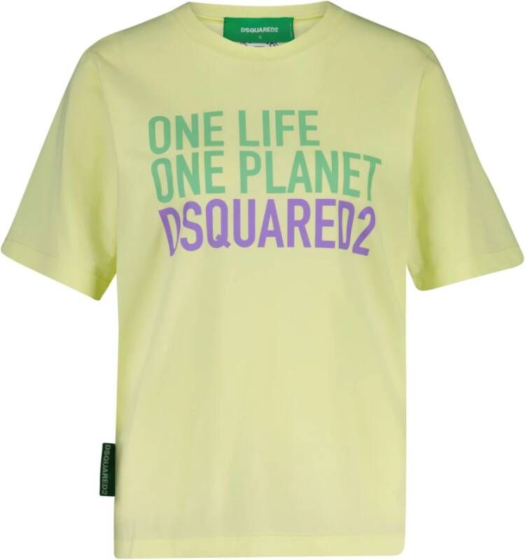Dsquared2 Trendy T-shirt collectie voor Geel