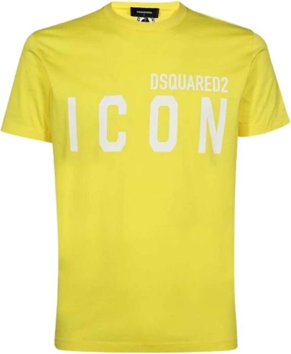 Dsquared2 T-Shirts Geel Heren