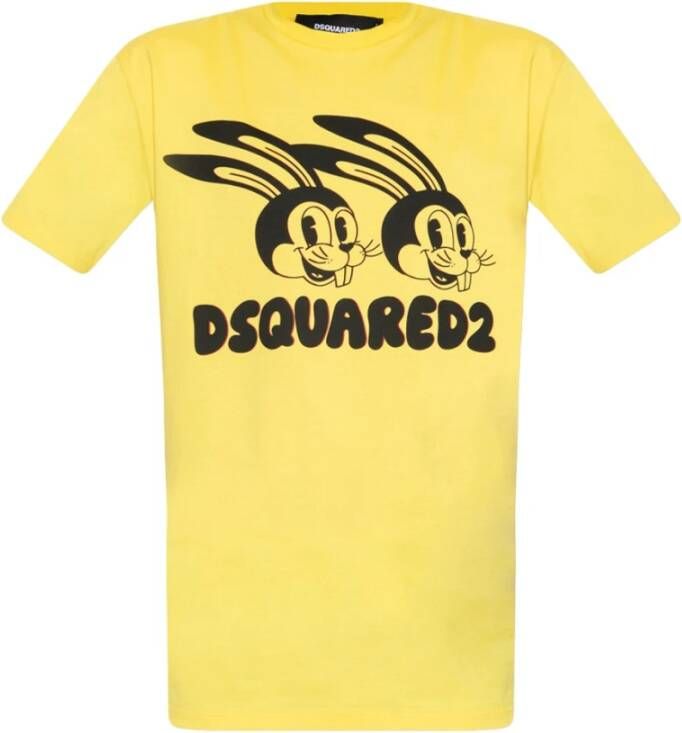 Dsquared2 T-shirts Geel