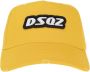 Dsquared2 Handtekening Baseballpet met Gesp Sluiting Yellow Unisex - Thumbnail 1