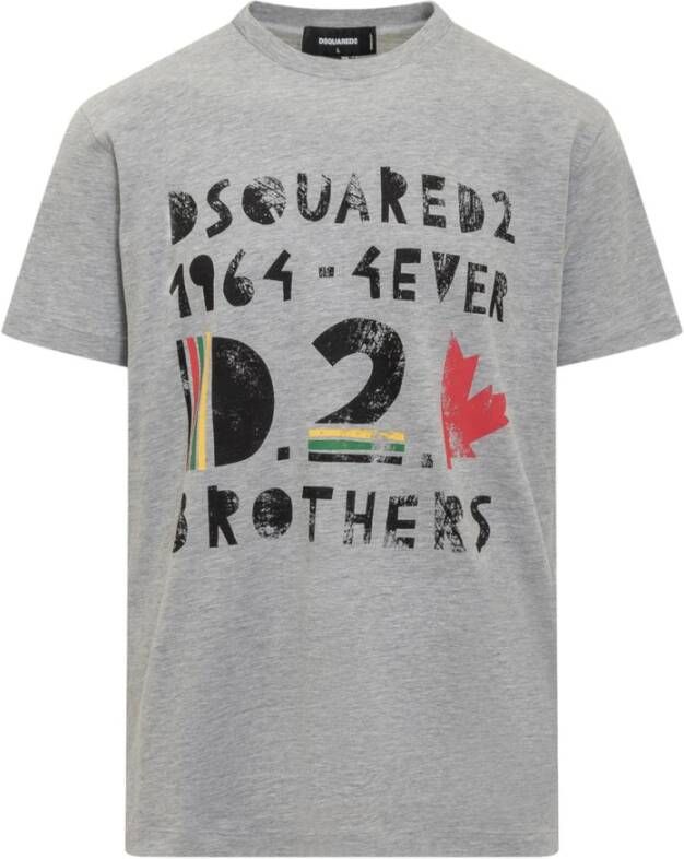 Dsquared2 Urban Jamaica T-shirt voor mannen Gray Heren