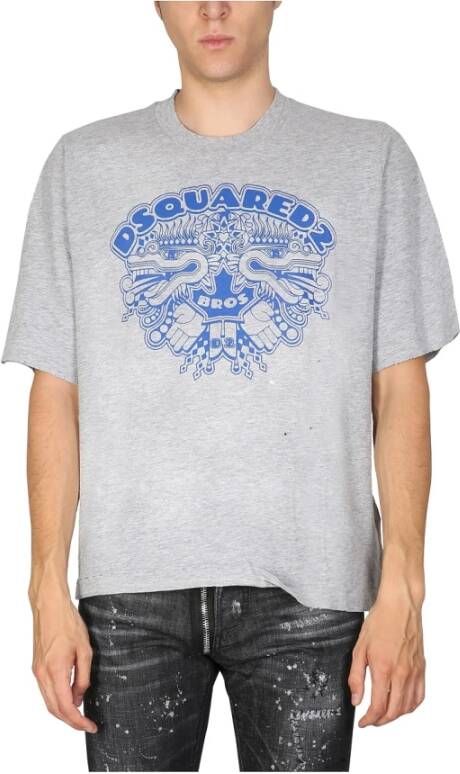 Dsquared2 Grijze Overhemden voor Heren Grijs Heren