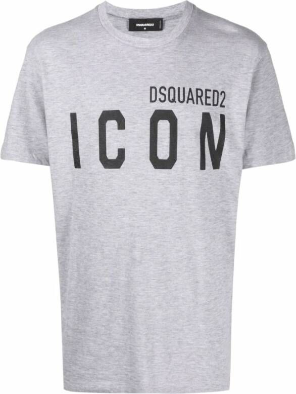 Dsquared2 Regular Fit Grijze T-Shirt Gray Heren