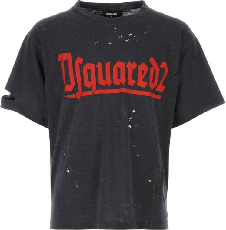 Dsquared2 T-Shirts Grijs Heren