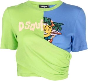 Dsquared2 T-Shirts Groen Dames