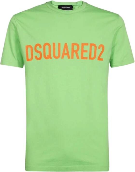 Dsquared2 Klassieke Katoenen T-shirt Green Heren