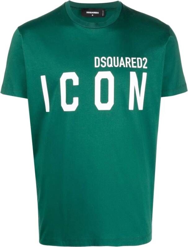 Dsquared2 T-shirts Groen Heren
