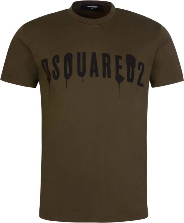 Dsquared2 T-shirts Groen Heren