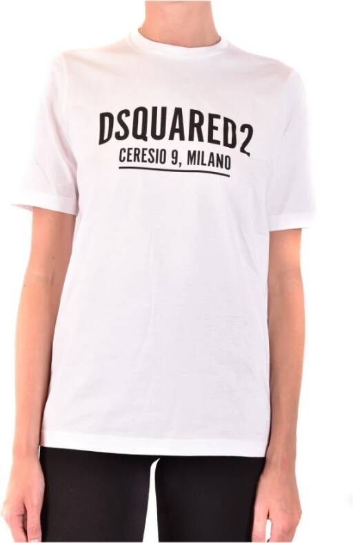 Dsquared2 Stijlvolle T-shirts voor mannen en vrouwen White Dames